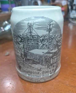 Bugspitze(?) German Stonewear Beer Mug - Picture 1 of 6