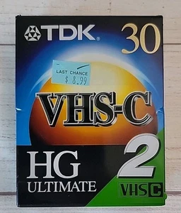 TDK VHS-C TC-30HG 2 Camcorder Videotape Tapes 30 Minutes Blank - Picture 1 of 2