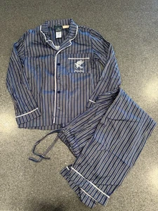 Pottery Barn Teen Harry Potter Pajama Set Ravenclaw Medium Blue Stripe - Picture 1 of 7