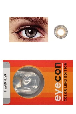 EYECON SATIN GRAY III for Halloween & Cosplay – Bold Eye Accessory, 14.5mm, New - Image 1 of 2