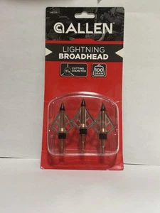 Allen Lightning Broadheads Fixed Blade 100g 1 1/16 Inch - Picture 1 of 2