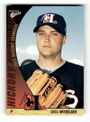 2003 Multi-Ad Hickory Crawdads Update #32 Greg Withelder NM-MT very rare BXCP02 - Image 1 of 2