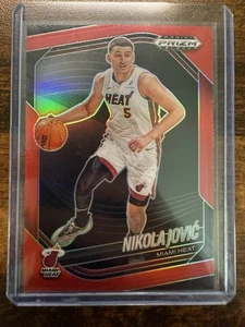2024-25 Prizm Black Red Nikola Jovic /299 Heat - Picture 1 of 2