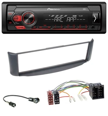 Pioneer DAB 1DIN MP3 AUX USB Autoradio für Smart ForTwo 450 grau ohne Metallscha - Bild 1 von 4