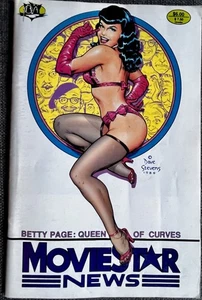 BETTIE PAGE Queen of Curves Dave Stevens Cover 1990 Movie Star News Irving Klaw - Picture 1 of 2