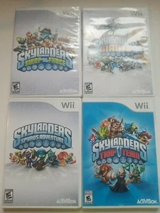 NINTENDO WII - SKYLANDERS SWAP FORCE & SPYROS & TRAP TEAM & GIANTS BUNDLE OF 4 - Picture 1 of 9