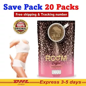 20x ROOM BOOM COFFEE 36 IN 1 Slim Fit Weight Loss Collagen Fiber Detox % Fat - Picture 1 of 17