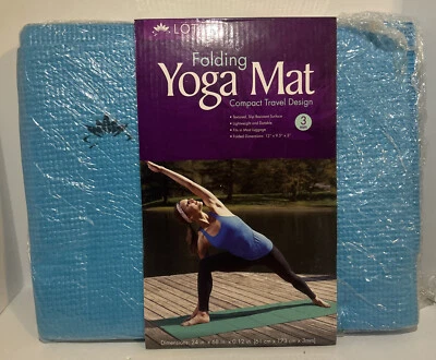 Brand New Blue Lotus Yoga Mat 5 Feet 8 Inches Long By 2 Feet Wide 24x68 - Image 1 of 2