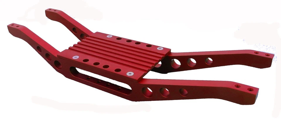 T-Maxx 4908 4907 Soportes inferiores de aluminio anodizado rojo Foto 1 de 1
