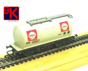 Hornby R020 Shell Monobloc Tank Wagon Grey with Twin Red Logo Unboxed 00 Gauge P - Picture 1 of 12