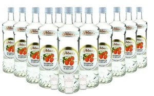 12 Flaschen Prinz Himbeerschnaps 1,0l + 3 Gläser aus Österreich - Bild 1 von 1