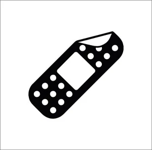 Band Aid JDM Car Laptop Motorbike Vinyl Decal Sticker - Picture 1 of 9