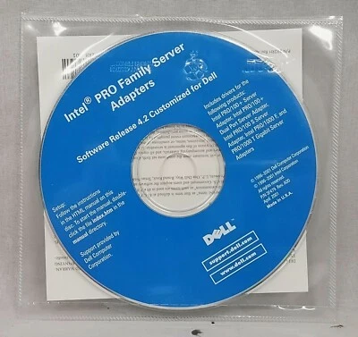 NEW Dell Intel Pro Family Server Adapters v4.2 CD - Image 1 of 2