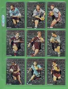 #FF. 1995 ORIGIN MEN OF STEEL RUGBY LEAGUE CARD SET, OS1 to OS9 - Bild 1 von 2