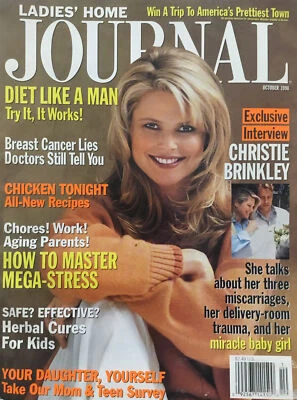 Ladies Home Journal Magazine October 1998 Christie Brinkley, Burt Reynolds - Image 1 of 4