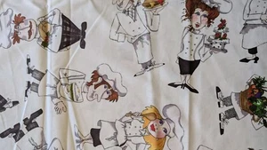 Tossed Chefs Scatter Print Loralie Harris Quilting Treasures Cotton Fabric 28x44 - Picture 1 of 6