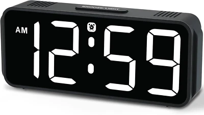 Peakeep Small Digital Alarm Clock Plug in for Bedrooms Bedside, Tiny Electric - Image 1 of 4