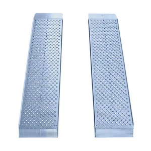 MotoProducts Dual Runner Shed Ramps with Punch Plate Surface & 1,500 lbs. - Picture 1 of 8