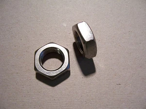100St. Flache Sechskantmuttern DIN 439, V2A rostfrei, M5 - Bild 1 von 1