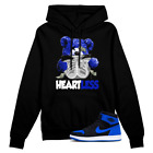 Royal Reimagined 1 Blue White Black Hoodie Match Heart