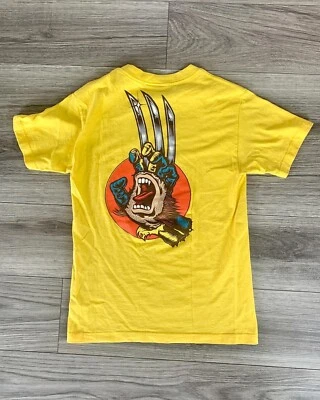 Camiseta Rara Marvel Comics Wolverine Santa Cruz Screaming Hand/Pequeña OBO Foto 1 de 3