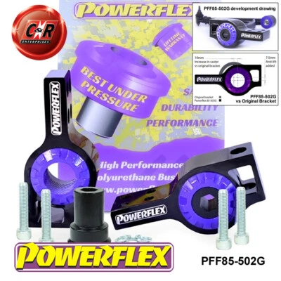 Powerflex Fr WBone Rr Bushes AntiLift+Cast For VW Golf5 GTI+R32 03-09 PFF85-502G - Image 1 of 4