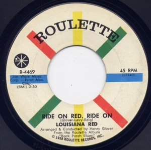 LOUISIANA RED  "RIDE ON RED,RIDE ON" / "RED'S DREAM" on ROULETTE (M-) - Picture 1 of 2