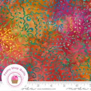 BERMUDA 4359 11 Ruby Red  MODA BATIKS Quilt Fabric - Picture 1 of 4