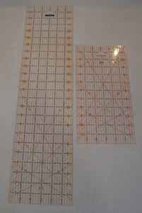 2-FISKARS ACRYLIC QUILT CRAFT RULERS-6" X 12" AND 6" X 24" - Picture 1 of 5