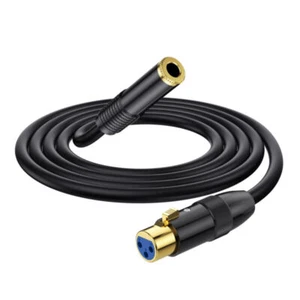 6.35mm Female to XLR Female Mic Audio Extension Cable for Microphone, Mixer 1.8m - Picture 1 of 7