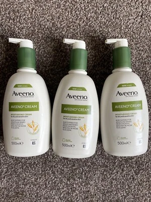 3x Aveeno Daily Moisturising Cream 500ml (Pack of 3) - Image 1 of 2