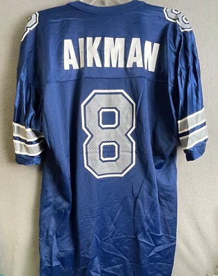 VTG Champion Dallas Cowboys Aikman Blue Jersey sz 48 - Image 1 of 4