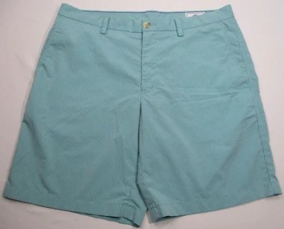 Southern Tide Men's Shorts Size 36 x 9 Green Striped Seersucker The Skipjack - Image 1 of 4