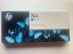 Genuine HP Cyan 764 Ink Cartridge C1Q13A Date: May/2024 - Picture 1 of 3