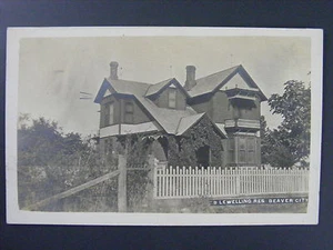 Beaver City Nebraska NE Lewelling Home Real Photo Postcard RPPC c1910 Antique - Picture 1 of 2