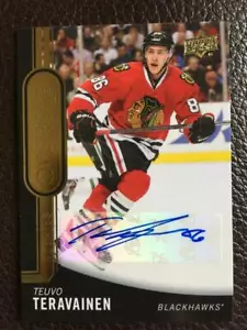 2014-15 Upper Deck Overtime Auto Teuvo Teravainen Rookie Rare Autograph Hawks - Picture 1 of 2