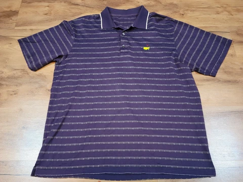 Vintage Augusta National Golf Shirt Slazenger Large Polo Red Masters Tournament Cover