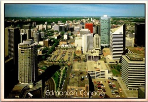 Postcard Alberta Edmonton AB West from AGT Building Royal Bank Canada - Picture 1 of 2