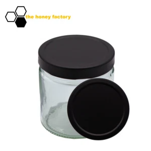 91 x HONIGGLAS DEEP Twist Off 500G im KARTON Metalldeckel MATTSCHWARZ Feinkost - Bild 1 von 2