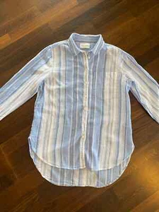 Springfield - hellblau/weisse Bluse Hemd Oberteil Shirt - Gr. 36 - Top Zustand - Bild 1 von 3