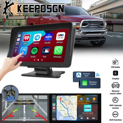 For Dodge Ram 2500 3500 Touch Screen Wireless A/pple Android Carplay Stereo FM - Image 1 of 4