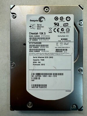 SEAGATE 9Z3066-050 ST373455SS 73GB 15K RPM FW S512 3 Gb/s SAS 3.5" HDD - Image 1 of 4