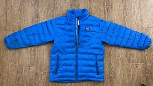 Patagonia Boys Girls Unisex Size Medium 10 Blue Down Puffer Jacket - Picture 1 of 6