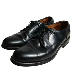 Oxford Allen Edmonds Talla 8E Puntera Ancha Cuero Negro - Imagen 1 de 13