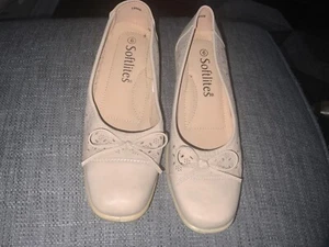 SOFTLITES LADIES BEIGE SLIP ON SHOES SIZE 6 NEW - Picture 1 of 5