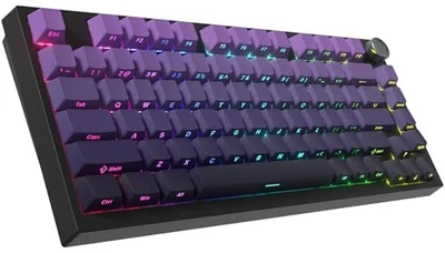  WK75 75% Wireless Gaming Mechanical Keyboard,BT5.0/2.4GHz/USB-C, Hot Purple - Image 1 of 4
