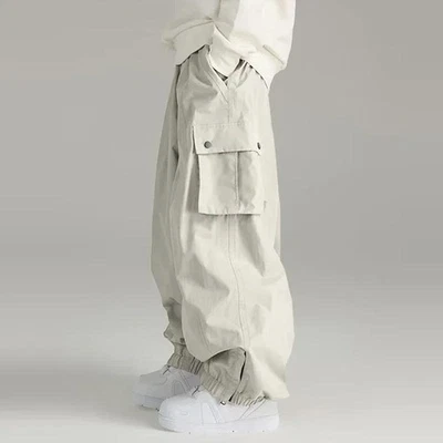 Unisex Skiing Baggy Pants Warm Loose Skying Ski Sports Trousers Hip Hop Pants - Image 1 of 4