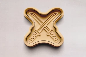 PLA Keksform Samurai Schwerter – Plätzchenausstecher für Japan und Kultur - Bild 1 von 5