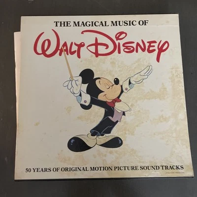 THE MAGICAL MUSIC OF WALT DISNEY Ovation 4-LP Set w/Booklet - Image 1 of 4