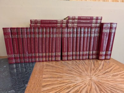 The World Book Encyclopedia 1988 24 Book Set (com.) Red Gilded , Plus 5! NICE!! - Image 1 of 4